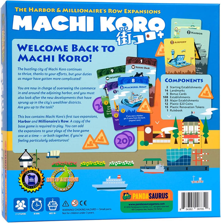 Pandasaurus PAN201905 Machi Koro 5th Anniversary Expansions, Mixed Colours