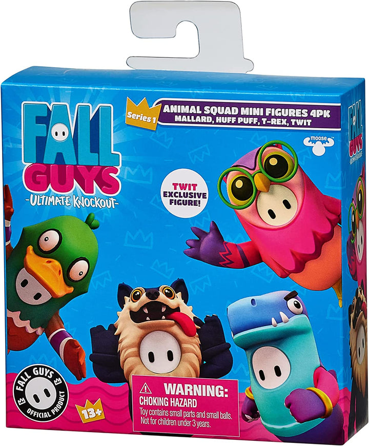 Fall Guys Animal Squad Mini Figures 4 Pack