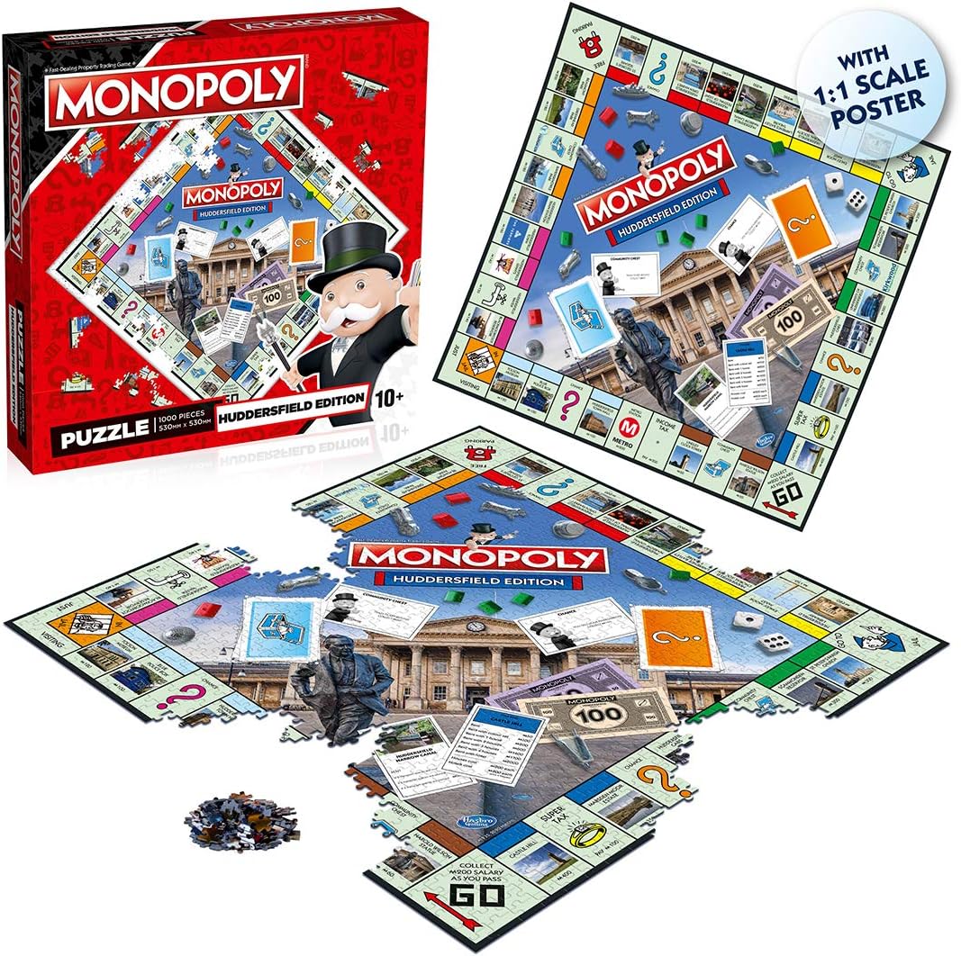 Huddersfield Monopoly 1000 Piece Jigsaw Puzzle Game