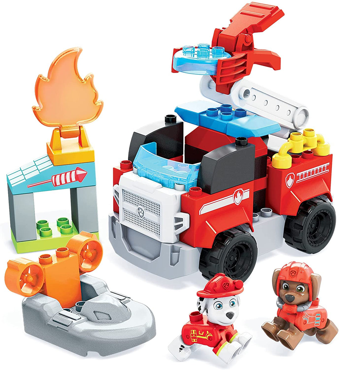 Mega Bloks Paw Patrol The Movie: Marshall&#39;s City Fire Rescue Set