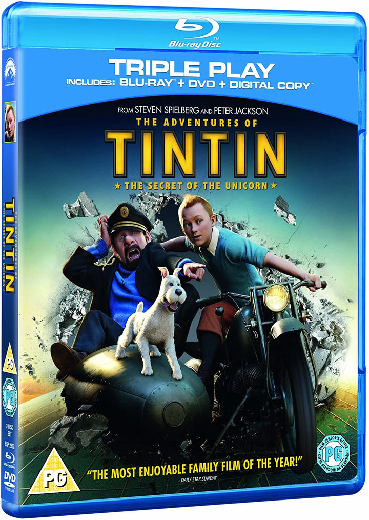 The Adventures of Tintin: The Secret Of The Unicorn - Triple Play [Blu-ray]