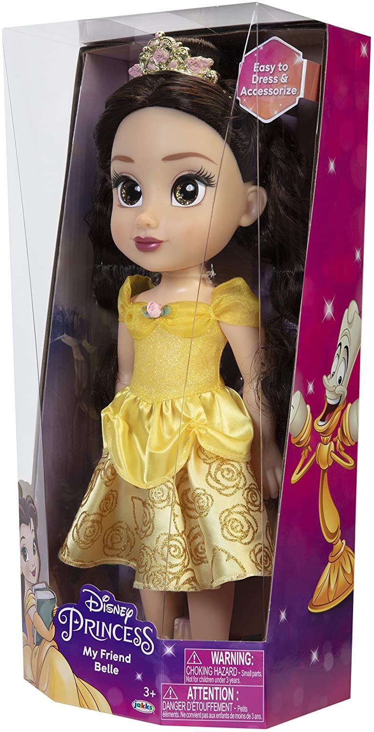 Disney Princess My Friend Belle Doll 14" Tall Includes Removable Outfit and Tiara