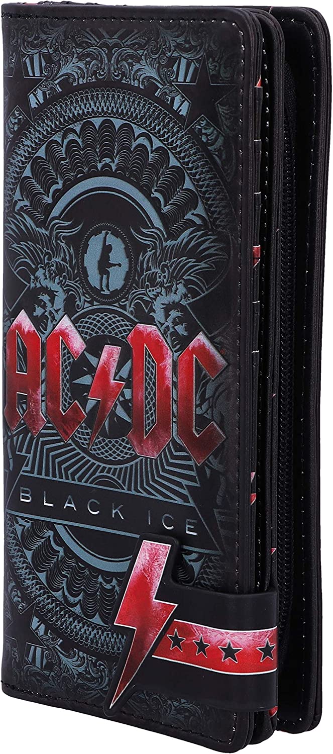 Nemesis Now Officially Licensed AC/DC Black Ice Album Embossed Purse Wallet, Pol