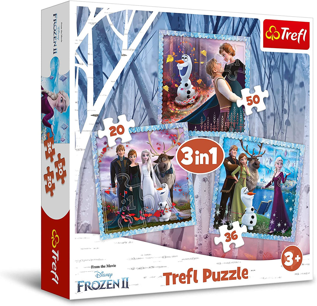 Trefl 916 34853 EA 3 in 1 Frozen, red