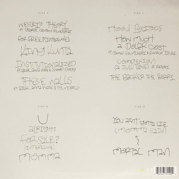 Kendrick Lamar - To Pimp A Butterfly [VINYL]