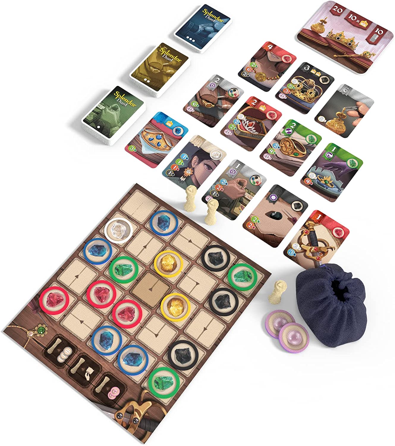 Space Cowboys Splendor Duel Board Game 4