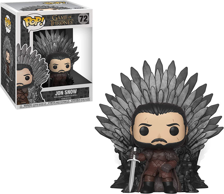 Deluxe: Game S10: Jon Snow Sitting on Iron Throne Funko 37791 Pop! Vinyl #72