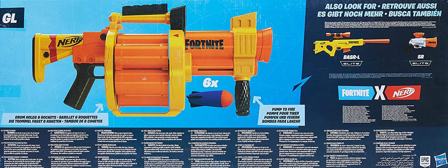 Lanzador de cohetes Nerf Fortnite gl 5
