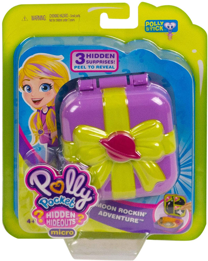 Polly Pocket GDL84 Hidden Hideouts Moon Rockin’ Adventure Compact, Doll & Accessories, Multicoloured