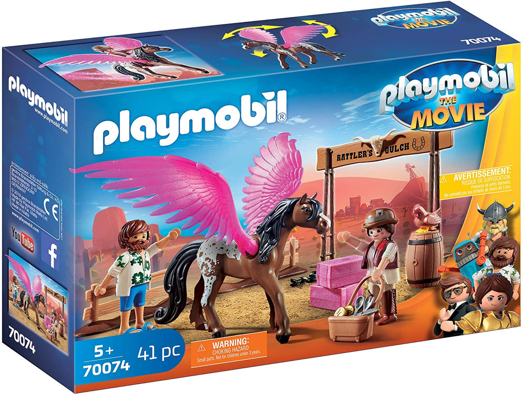 Playmobil The Movie 70074 Marla and Del with Flying Horse