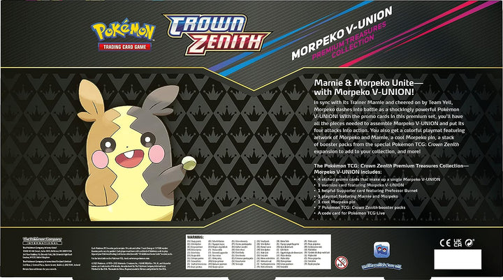 Pokemon TCG: Sword & Shield 12.5 Crown Zenith Premium Playmat Collection - Morpeko V-Union