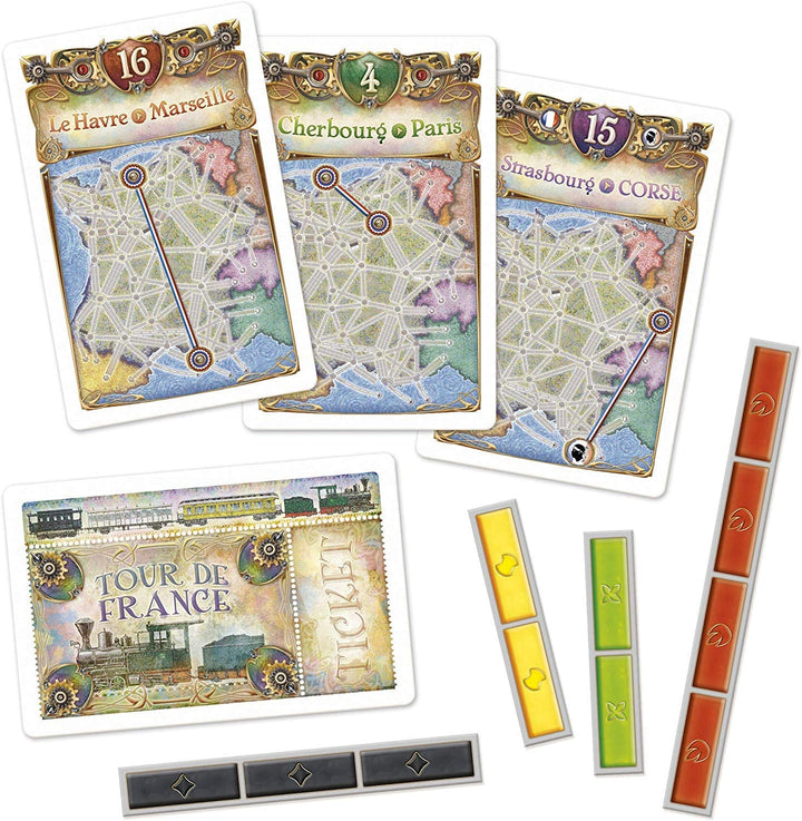 Days of Wonder | Ticket to Ride France Board Game EXPANSION | Ages 8+ | For 2 to 5 players | Average Playtime 30-60 Minutes