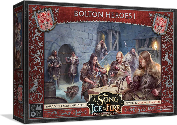 A Song of Ice and Fire Tabletop Miniatures Bolton Heroes I Box Set - Strategy Game for Teens and Adults