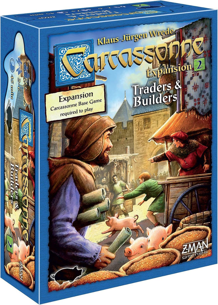 Z-Man Games | Carcassonne Traders & Builders Board Game EXPANSION 2 | Ages 7 and up | 2-6 Players