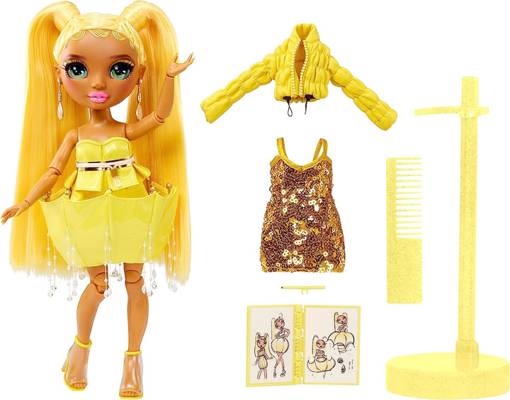 Rainbow High Fantastic Sunny Madison Yellow Doll Fashion Playset