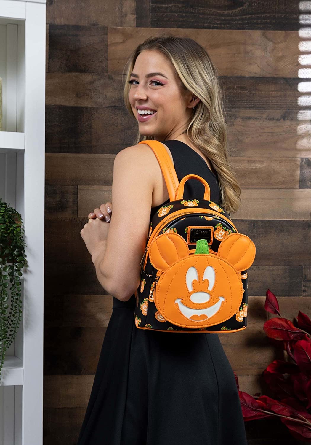 Loungefly Disney Mickey-O-Lantern Mini Backpack