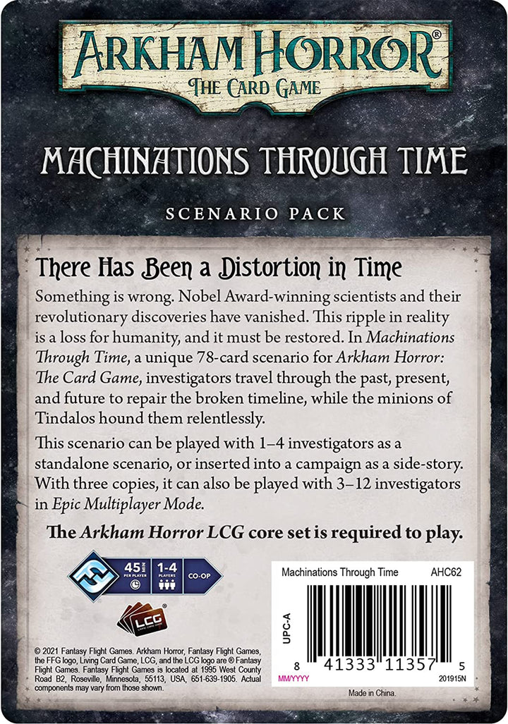 Arkham Horror The Card Game: Machinations Through Time