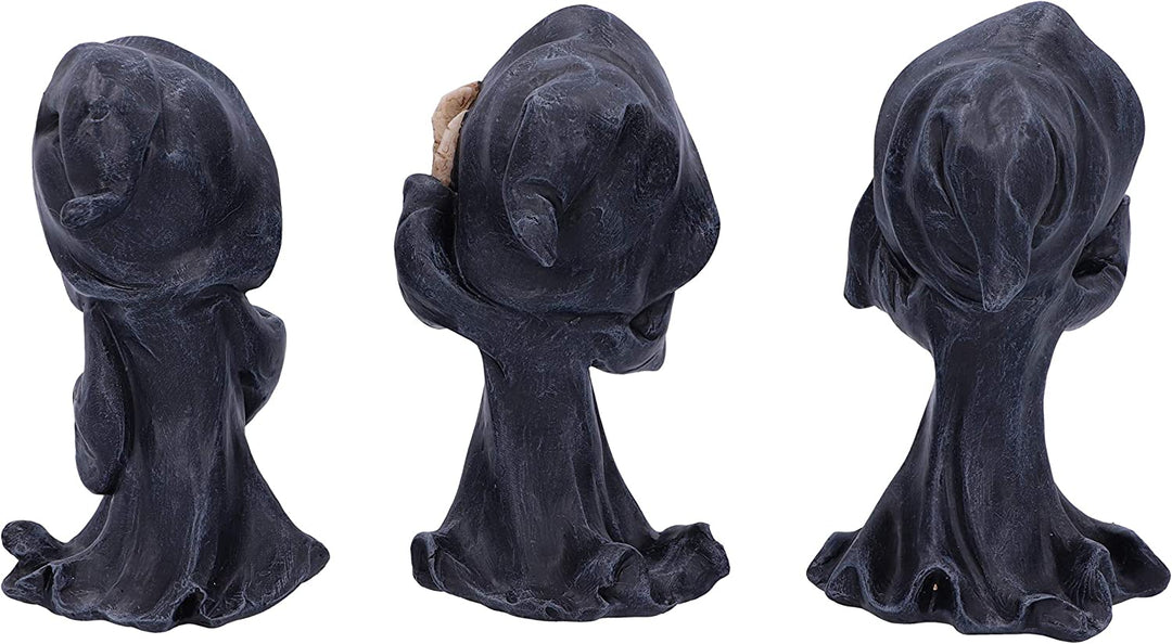 Nemesis Now Three Wise 11cm See No Hear No Speak No Evil Cartoon Grim Reapers, B