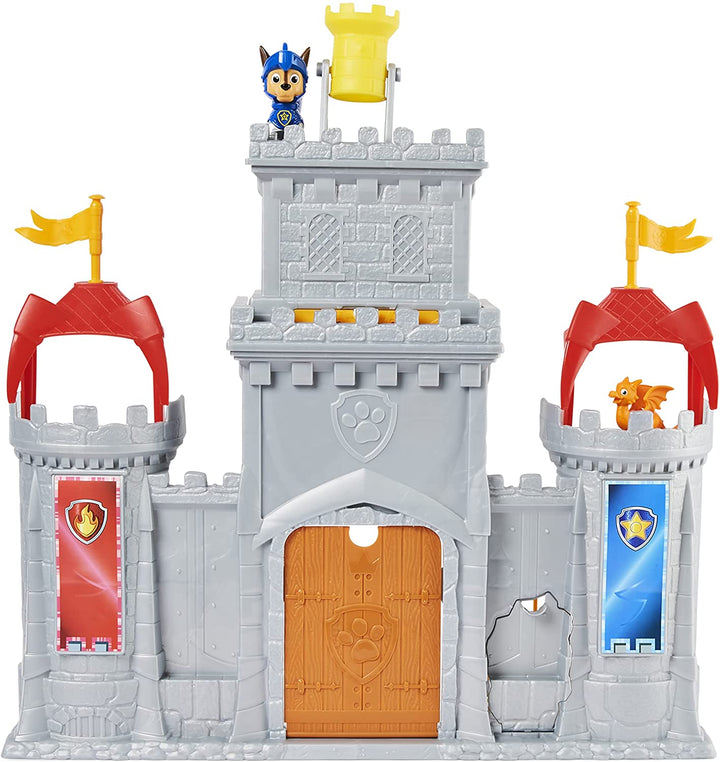 PAW Patrol, Rescue Knights Castle HQ Transforming 11-Piece Playset with Chase and Mini Dragon Draco Action Figures, Kids’ Toys for Ages 3 and up