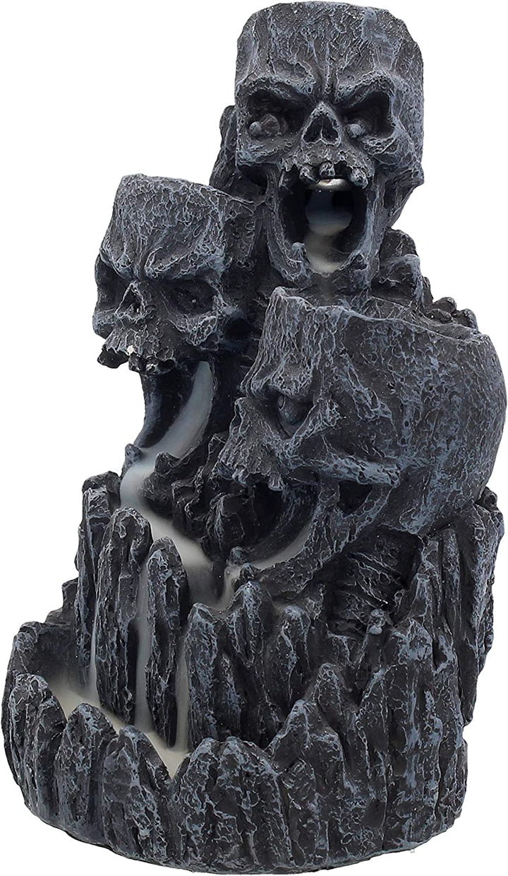 Nemesis Now Skull Backflow Tower Incense Burner 17.5cm Black, Resin