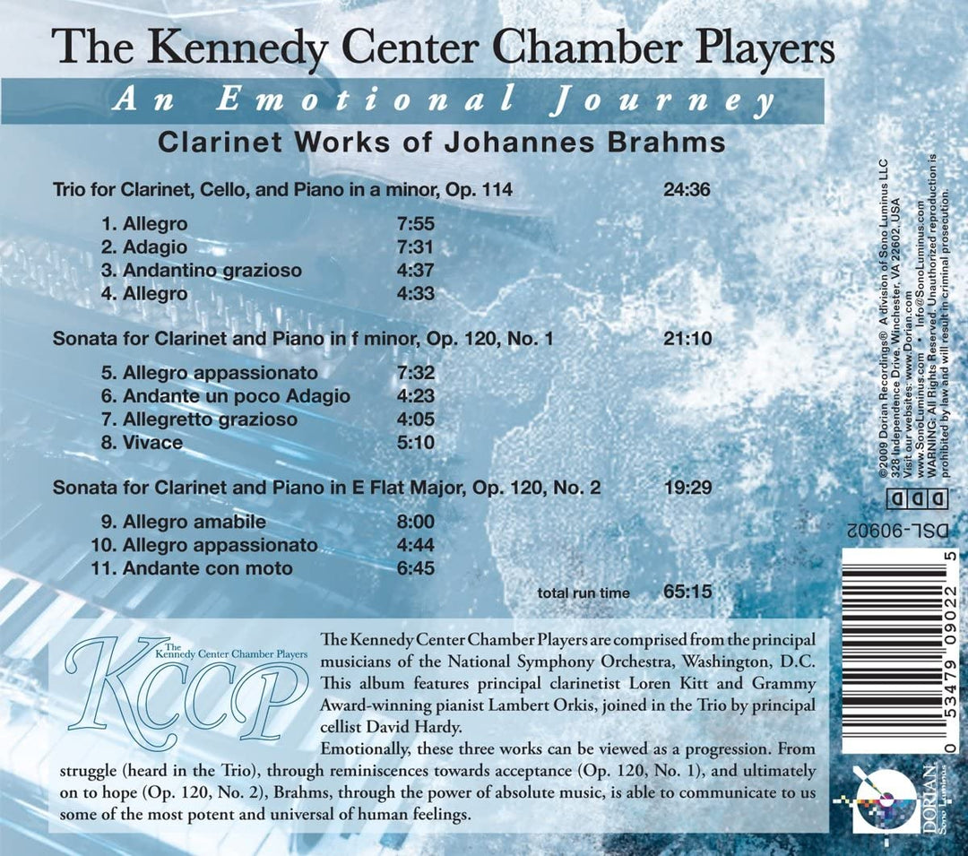 Kennedy Center Chamber Players - Emotional Journey: Clarinet Works of Johannes [Audio CD]