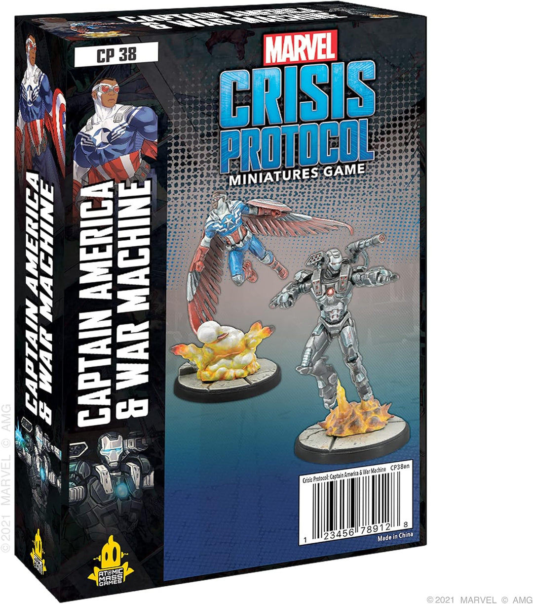 Captain America and War Machine - Marvel Crisis Protocol | Miniatures Game