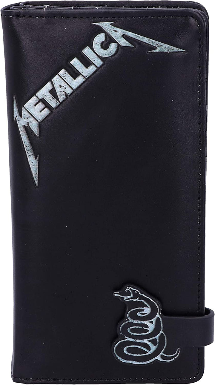 Nemesis Now Officially licensed Metallica Black Album Embossed Wallet Purse, Fau