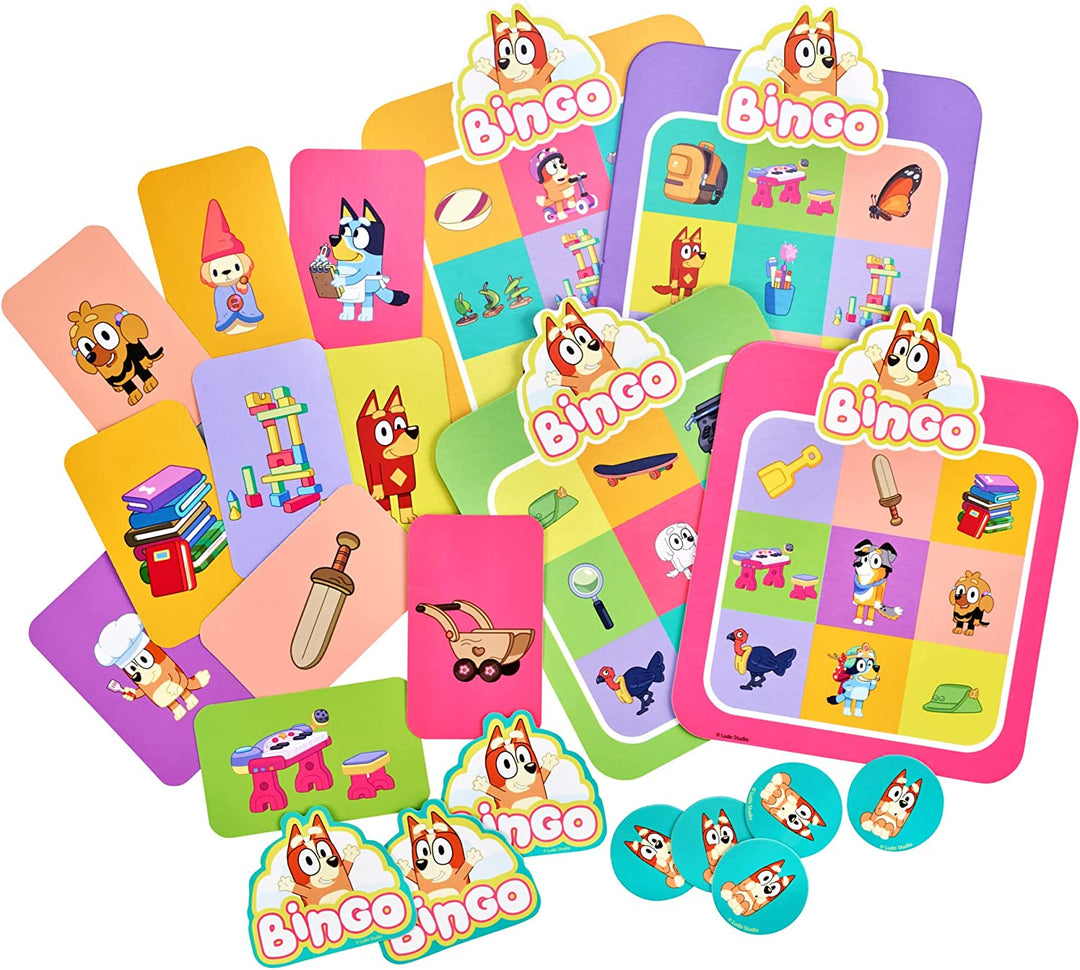 Bluey Bingo's Bingo School Friends 2 to 4 Players Card Game