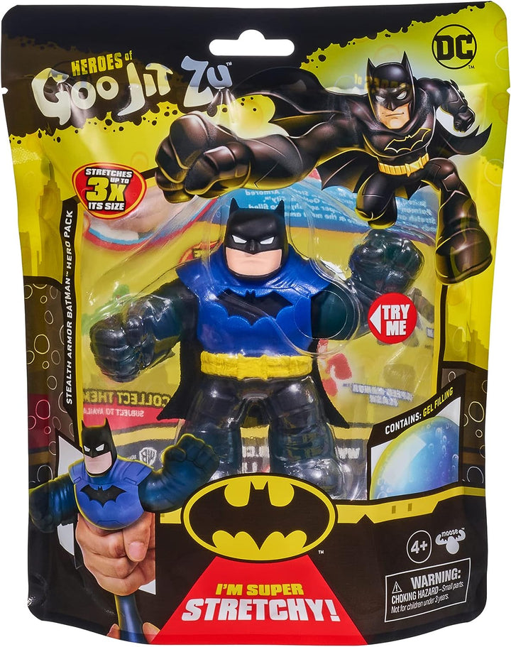 Heroes of Goo Jit Zu DC S4 Hero Pack Stealth Armor Batman - Super Stretchy Action Figure for Ages 4+ (41383)