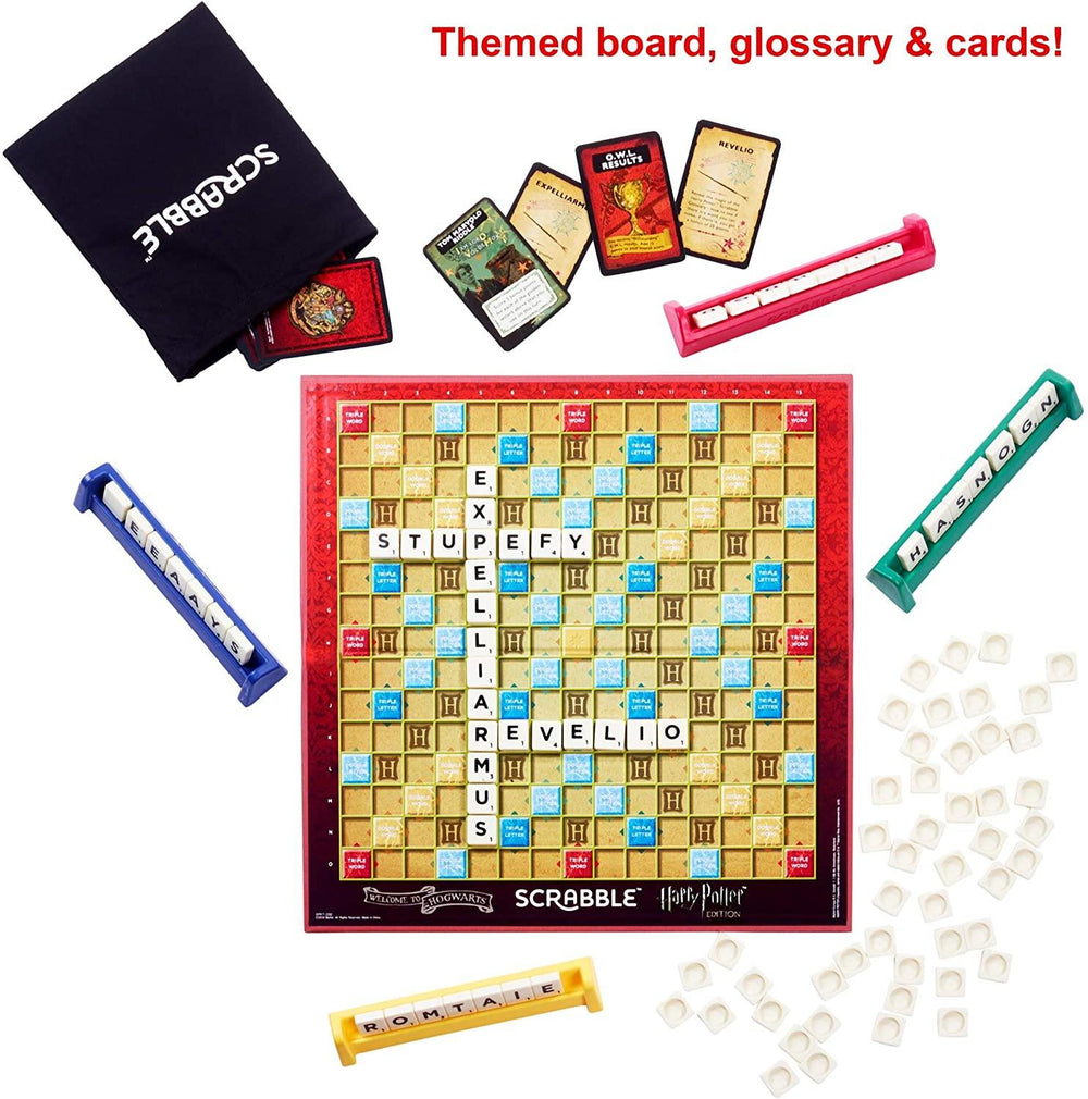 Mattel Games Scrabble Harry Potter Edition Family Game - Yachew