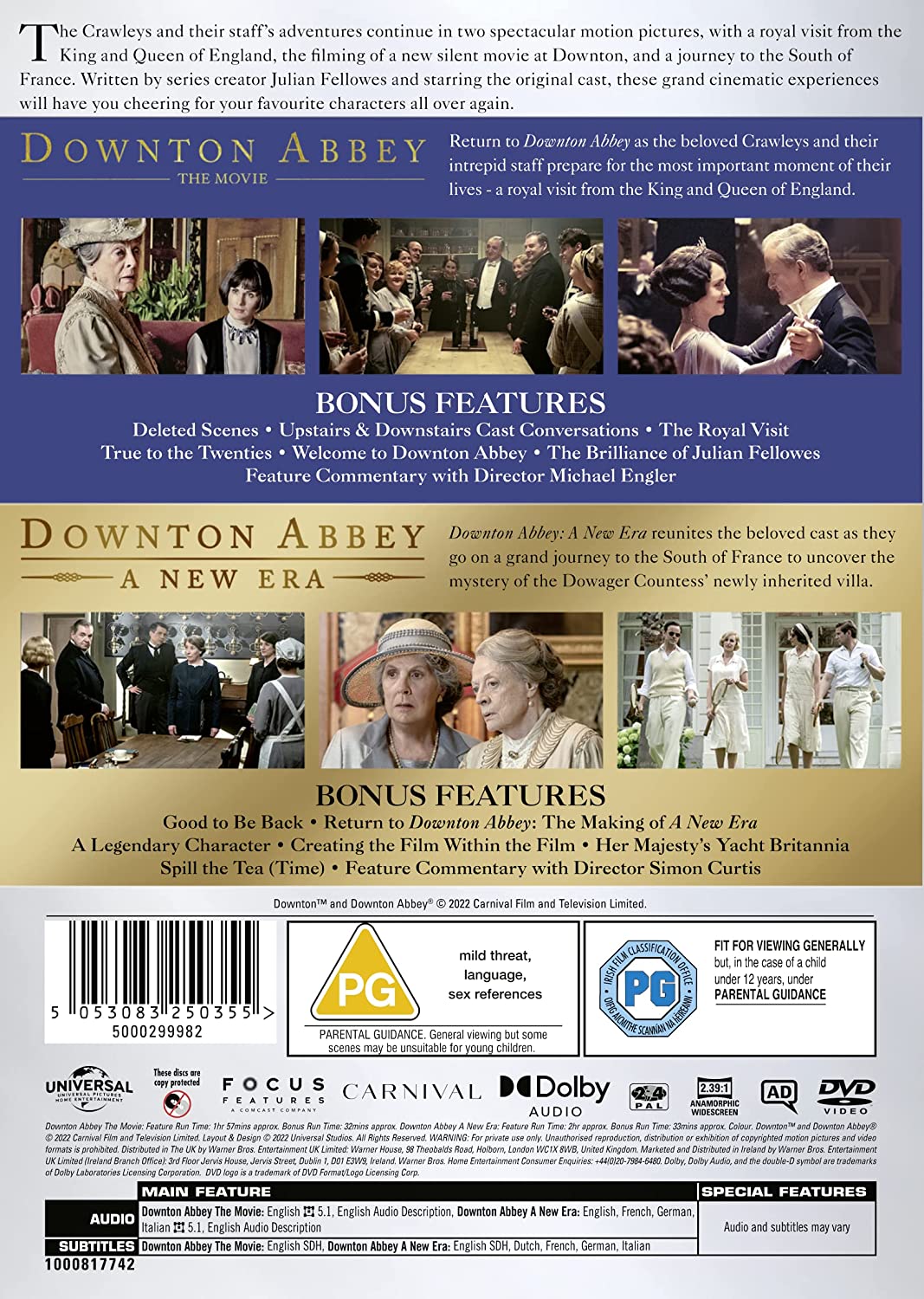 Downton Abbey 2-Film Collection [DVD]