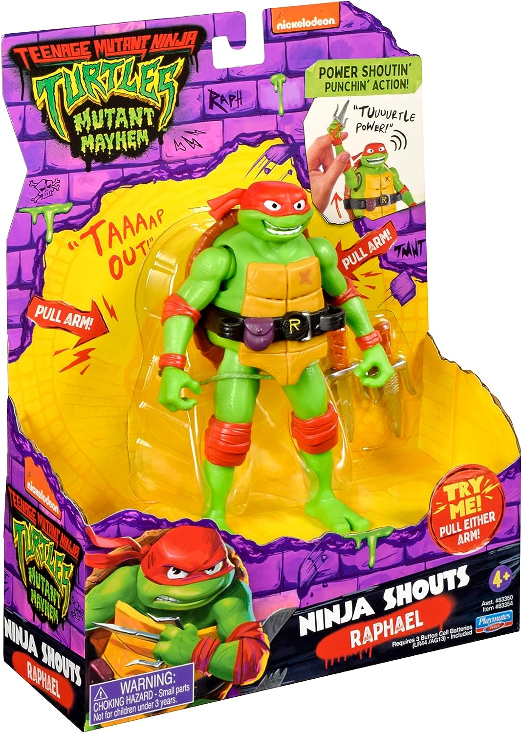 Teenage Mutant Ninja Turtles Mutant Mayhem - Ninja Shouts Figure Raphael