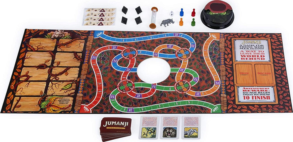 Cardinal Games 6040889 Jumanji Classic Retro 90s Board Game - Yachew