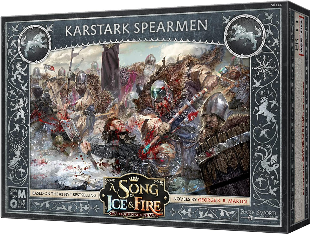 A Song Of Ice And Fire Tabletop Miniatures Game House Karstark Spearmen Strategy Game for Teens and Adults