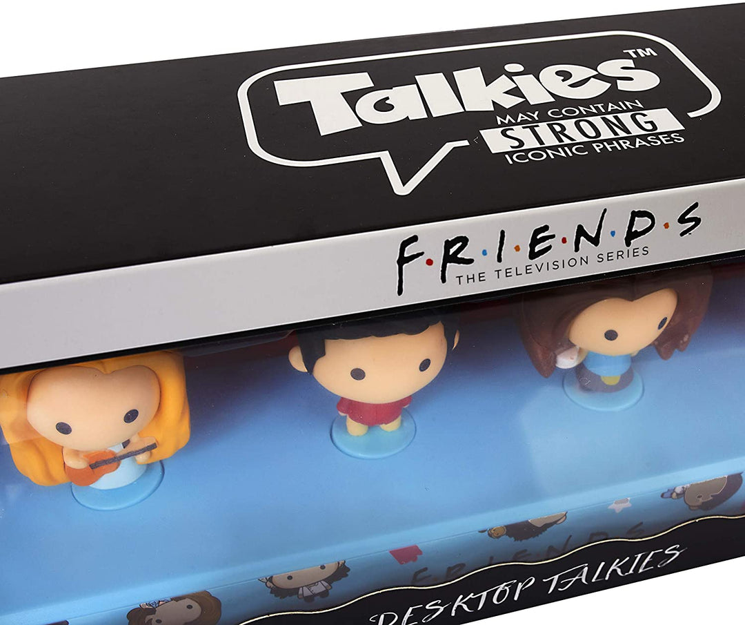 FRIENDS TV Show Desktop Talkies Gift Set | 6 Fan Favourite Bobble-Heads | Chandler, Monica, Ross, Rachel, Joey & Phoebe | Official Reunion Merchandise