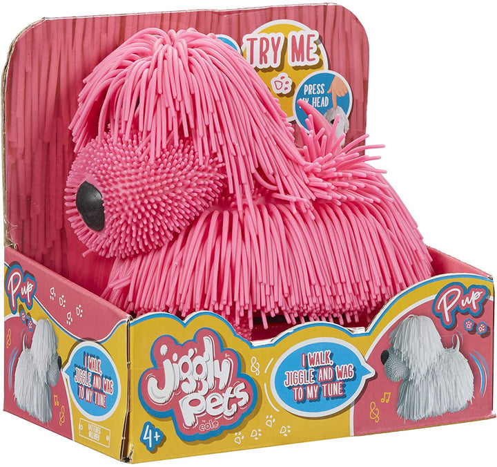 Jiggly Pets 674 JP001 EA Pup Surtido, Rosa