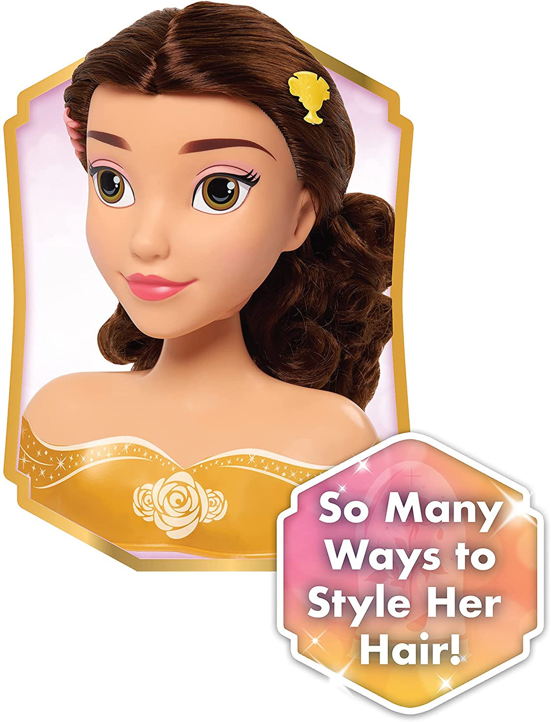 JP Disney Styling JPL87379 Disney Princess Belle Styling Head, Multi Colour