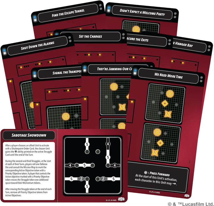 Atomic Mass Games | Star Wars Shatterpoint: Sabotage Showdown Mission Pack | Tabletop Miniatures Game