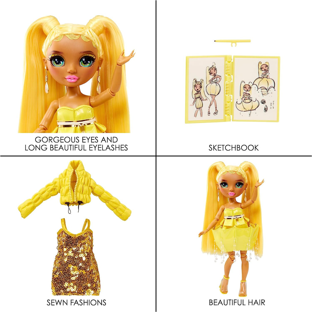 Rainbow High Fantastic Sunny Madison Yellow Doll Fashion Playset