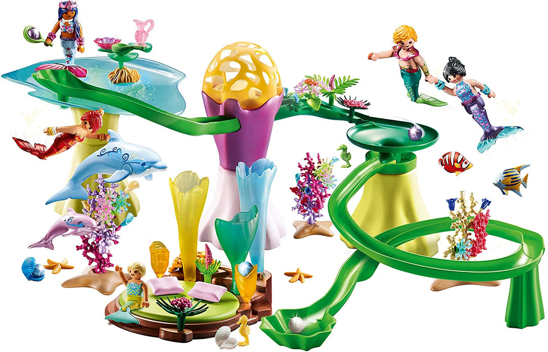 Playmobil 70094 Magic Mermaids Coral Marble Run con cúpula iluminada