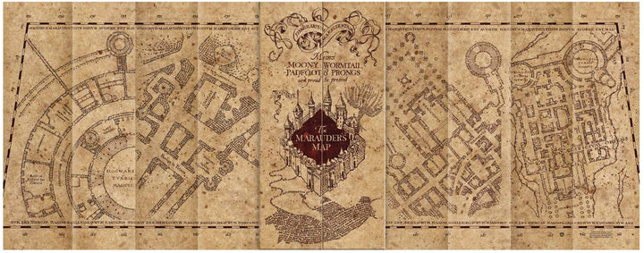 The Noble Collection Marauders Map 1,000pc Jigsaw Puzzle Oversized