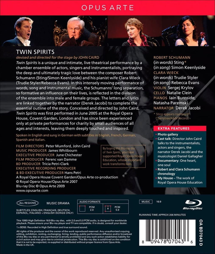 Twin Spirits (Recorded At Royal Opera House Covent Garden 2007) [2009] - Music [Blu-ray]