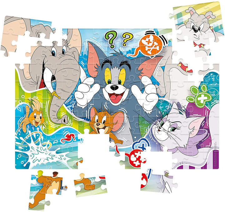 Clementoni 27518 104pc Puzzle-TomandJerry, Multi-coloured