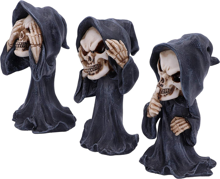 Nemesis Now Three Wise 11cm See No Hear No Speak No Evil Cartoon Grim Reapers, B