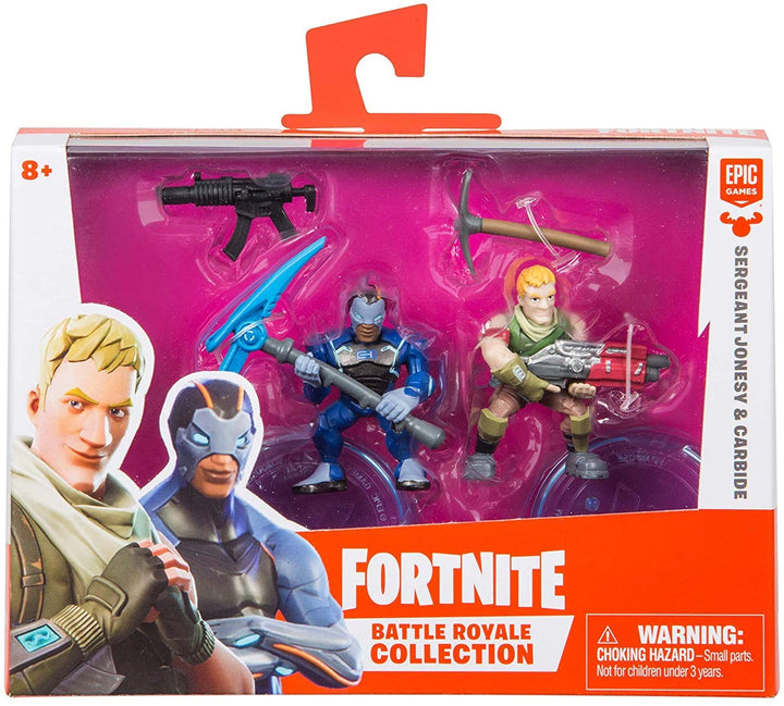 Fortnite Duo Pack-Assortiment Carbide et SGT Jonesey, Multicolore