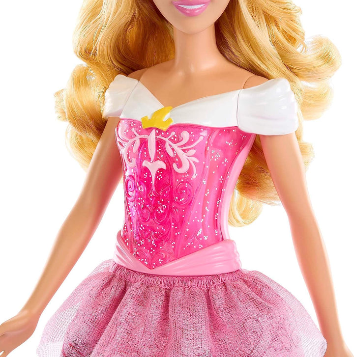 Disney Princess Toys, Aurora Sleeping Beauty Posable Fashion Doll with Sparkling