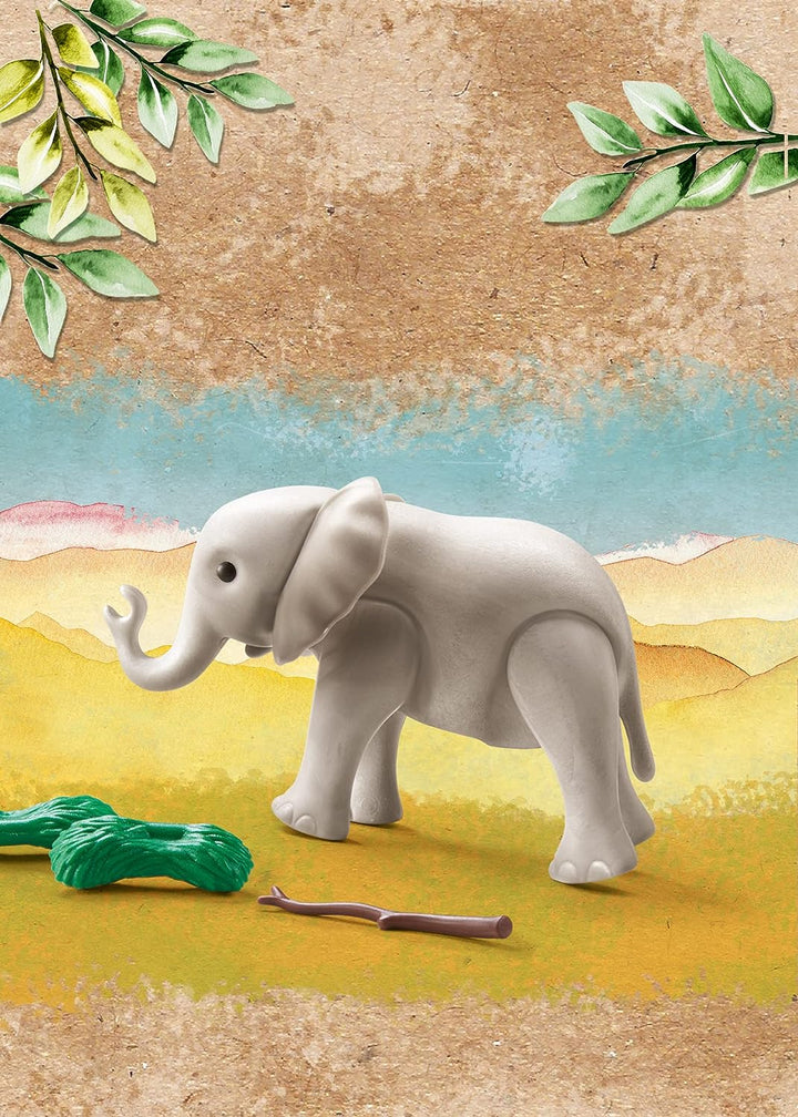 Playmobil 71049 Wiltopia Young Elephant, Animal toy,for children 4-10, Sustainable Toys