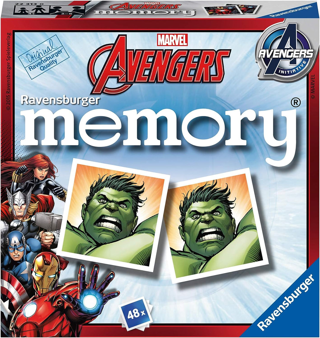 Marvel Avengers Mini Memory Game - Matching Picture Snap Pairs Game For Kids Age 3 Years and Up - Hulk, Thor, Iron Man & More