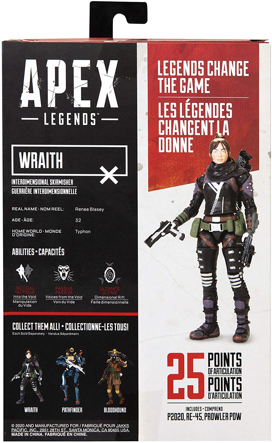 APEX Legends Wraith Action Figure, Black