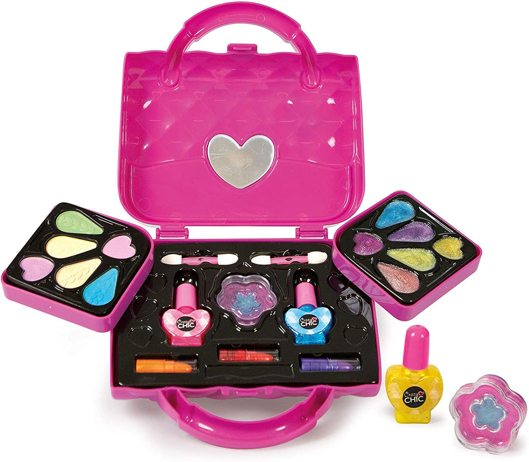 Clementoni 18633 Crazy Chic Lovely Fashion Bag Make up Set for Children, Ages 6